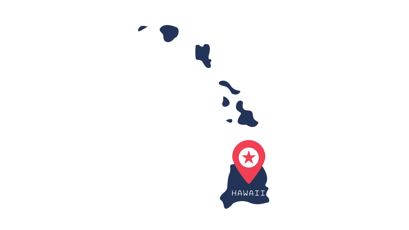 Hawaii map icon